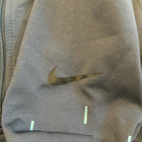 XL Nike Pro 1/4 Zip Pullover Top Women's Blue/Gray Sparkle Running Athletic Gym - Picture 3 of 7